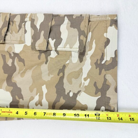 George Men's Desert Camo Below The Knee Messenger Cargo Shorts Size 30 NWT - Picture 12 of 12